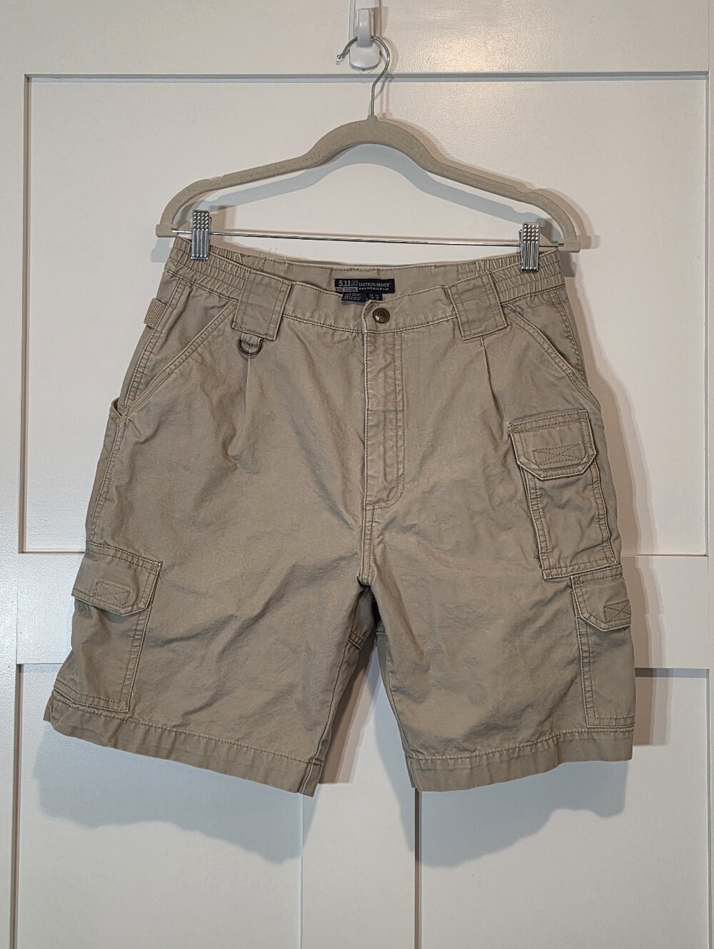 5.11 Tactical 9" Cotton Canvas Shorts The Original Tan Heavy Duty Size 32